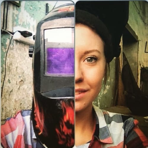 The-Russian-Welding-Girl