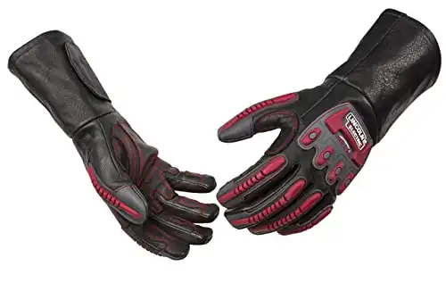 Roll cage impact resistant welding gloves