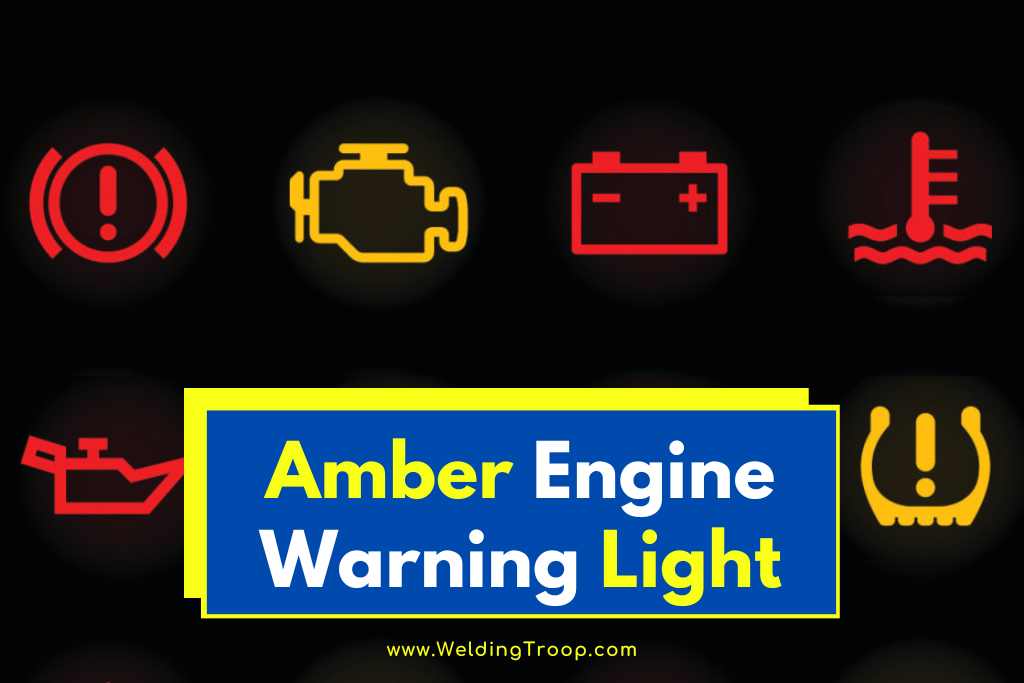Amber engine warning light