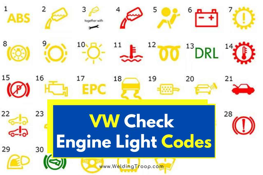 VW check engine light codes