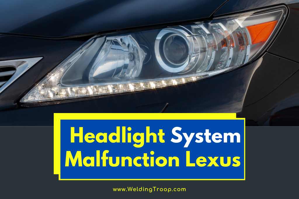 headlight system malfunction Lexus