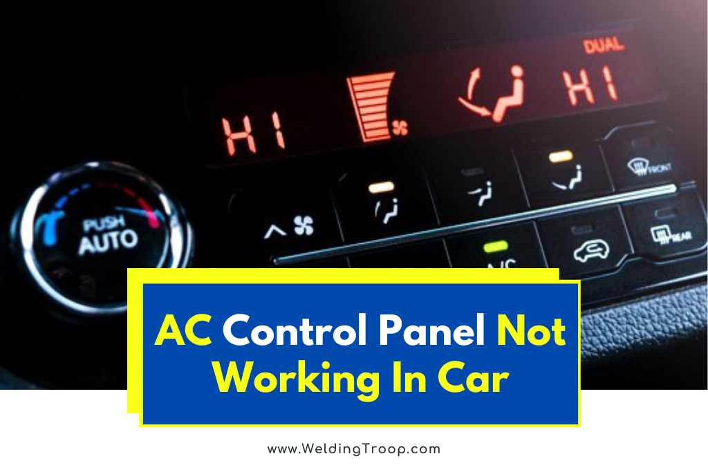 ac control panel not working in car