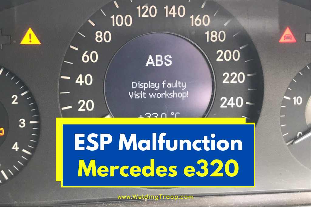 esp malfunction mercedes e320