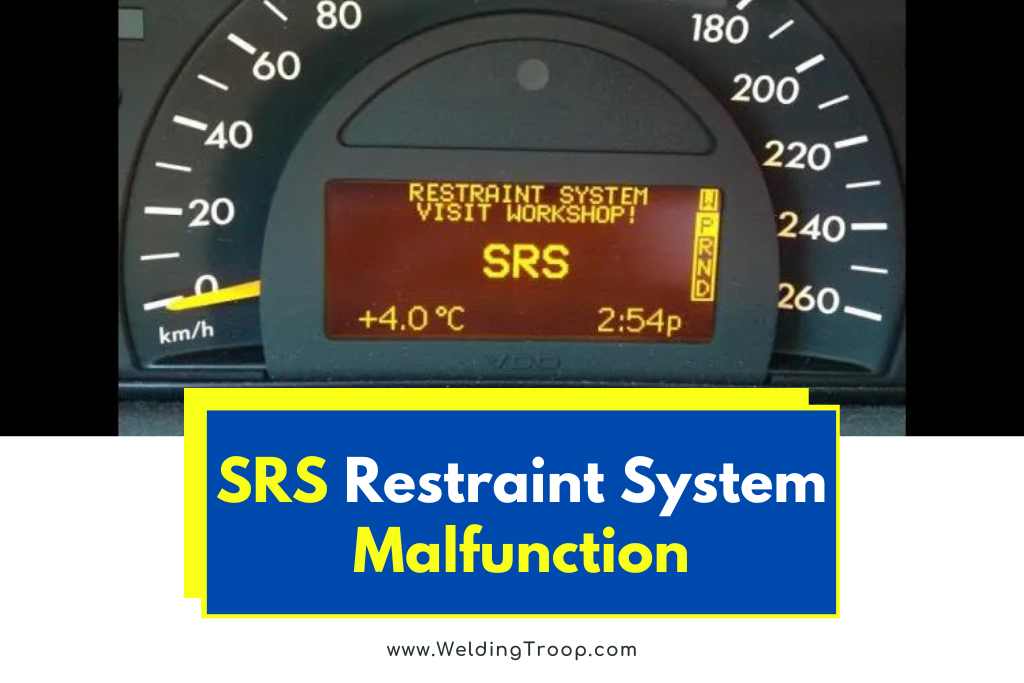 srs restraint system malfunction